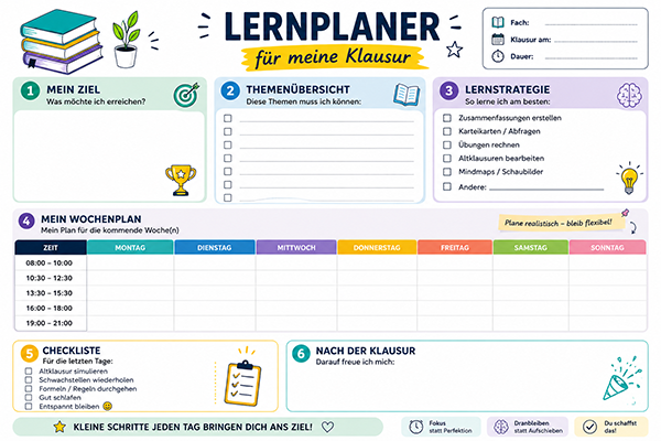 ABACUS Lernplan zur Klausurvorbereitung